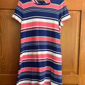 Talbots Striped Mini Dress - Pink, Blue, Green